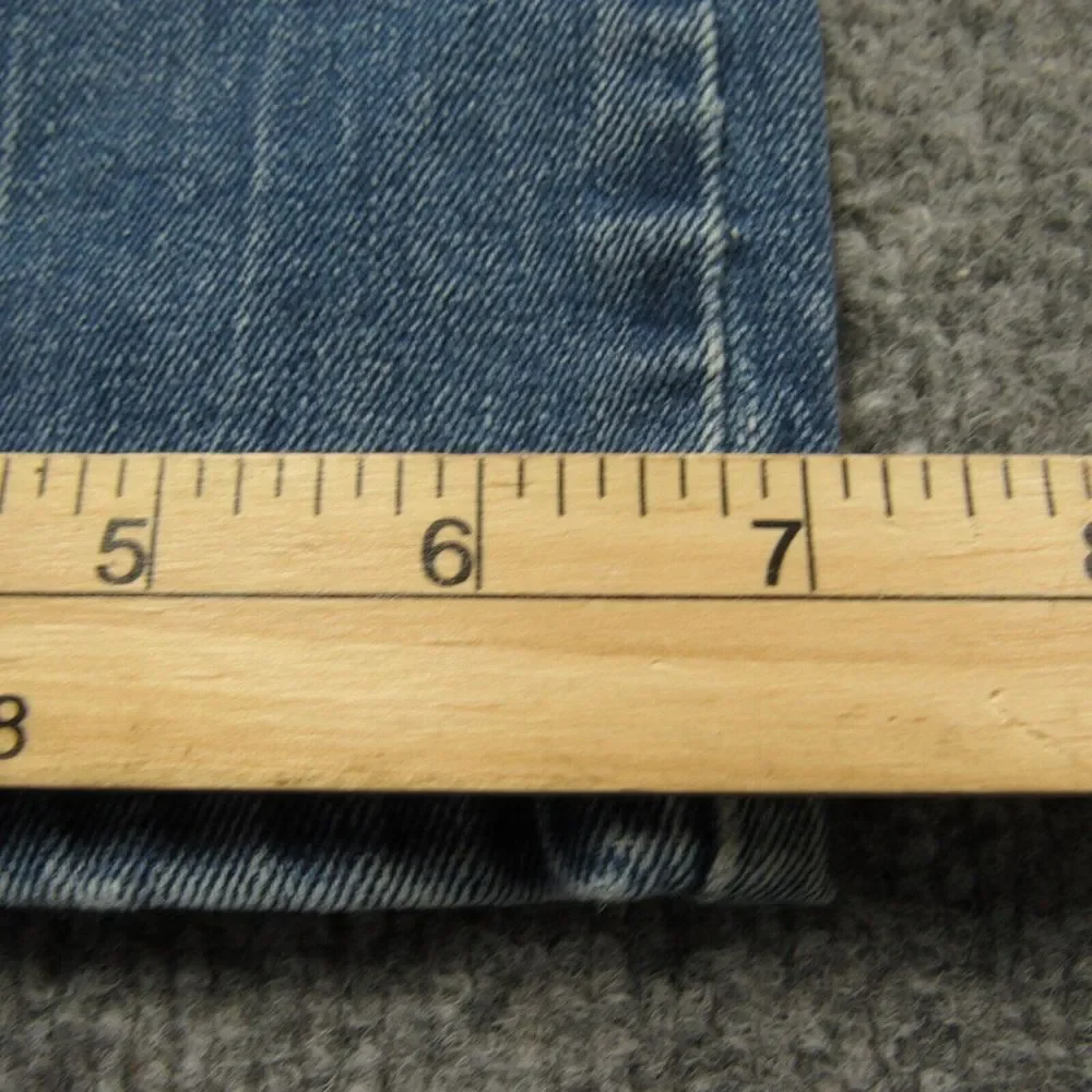Levis 502 Jeans Mens 36x31 Blue Taper Fit Faded Red Tab‎ Distressed